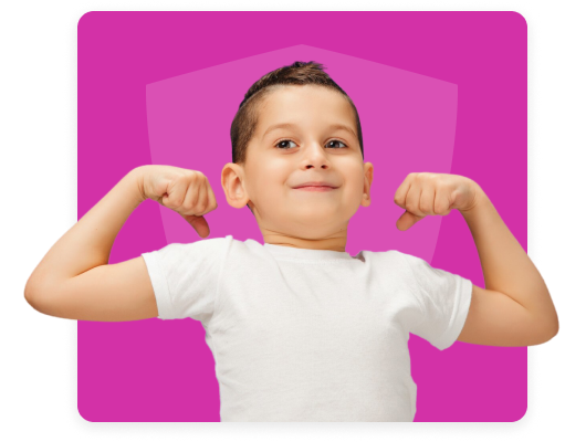 Niño divertido