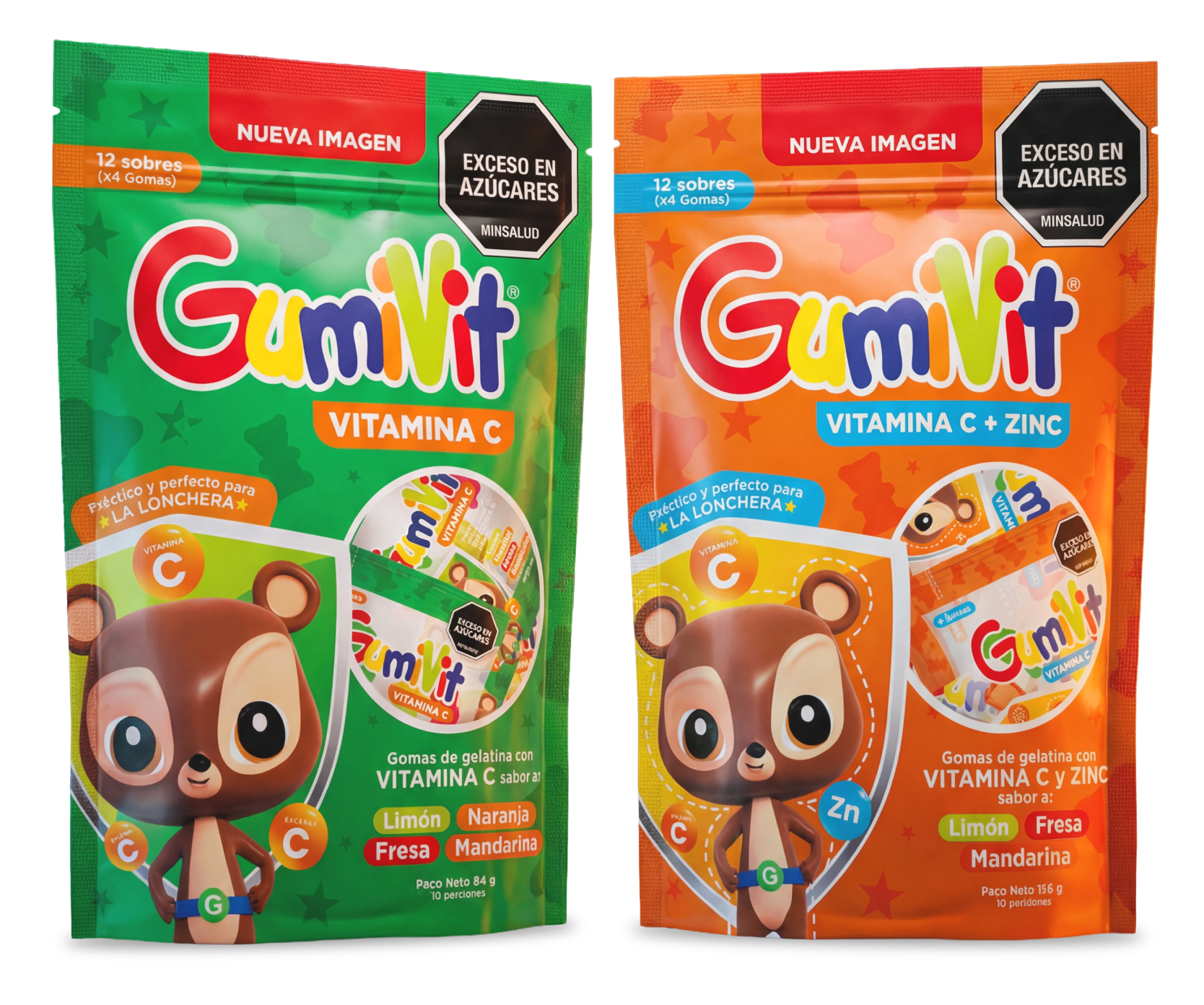 Productos Gumivit: Vitamina C y Vitamina C + Zinc